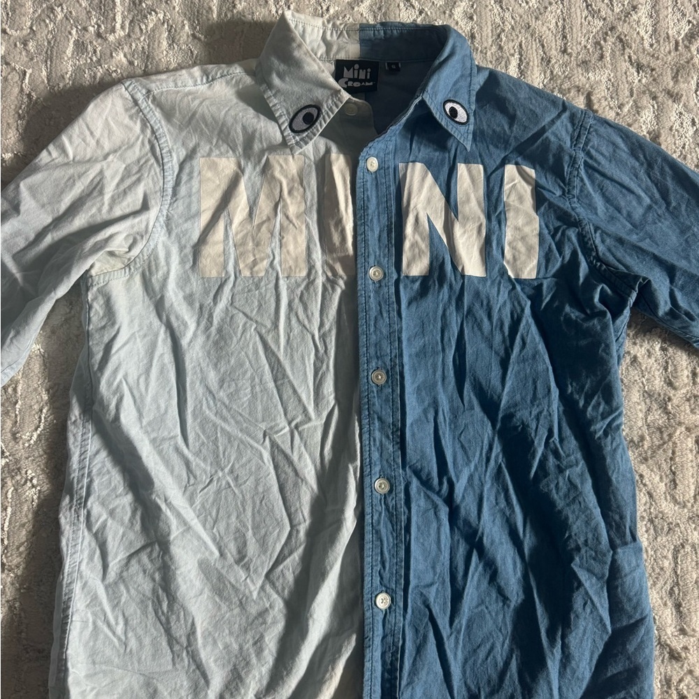 Mini cream men’s small shirt - Picture 2 of 7